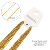 Jewelry Making Supplies Stainless Steel Snake Bone Chain With Round Snake Beads Electroplated Geometric Wave Design Unisex