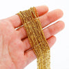 Jewelry Making Supplies Stainless Steel Snake Bone Chain With Round Snake Beads Electroplated Geometric Wave Design Unisex