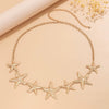 Jewelry Marine Style Starfish Waist Chain Body Chain Iron Imitation Pearl