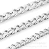 Jewelry Men's Necklace Stainless Steel Chain Titanium Steel Pendant Six Sided Grinding Polishing