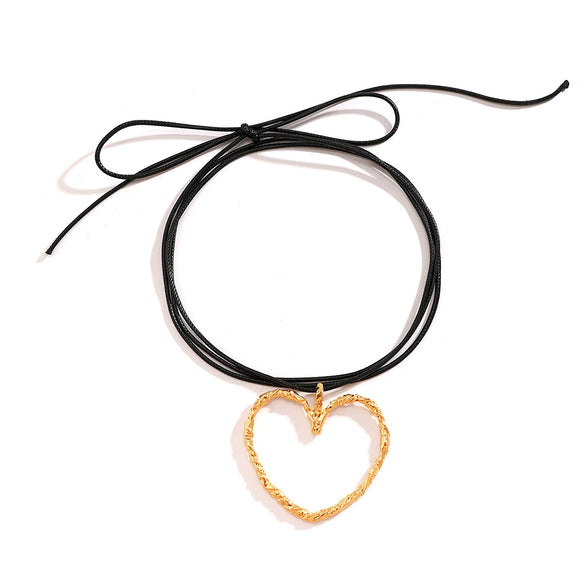 Jewelry Metal Alloy Heart Shaped Choker For Female