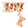 Jewelry Metal Beaded Pendant Bracelet Accessories With Totem Pattern And Electroplating Treatment