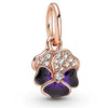 Jewelry Metal Blue Butterfly Pendant With Totem Pattern Electroplating