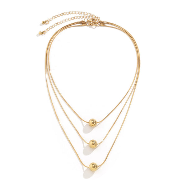 Jewelry Metal Box Chain Collarbone Necklace With Alloy Imitation Pearl Pendant Retro Allmatch Geometric Style For Women