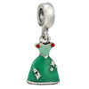 Jewelry Metal Cartoon Princess Skirt Beaded Pendant Totem Electroplated Diy Bracelet Beads Accessories