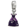 Jewelry Metal Cartoon Princess Skirt Beaded Pendant Totem Electroplated Diy Bracelet Beads Accessories