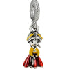 Jewelry Metal Cartoon Princess Skirt Beaded Pendant Totem Electroplated Diy Bracelet Beads Accessories