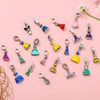Jewelry Metal Cartoon Princess Skirt Beaded Pendant Totem Electroplated Diy Bracelet Beads Accessories