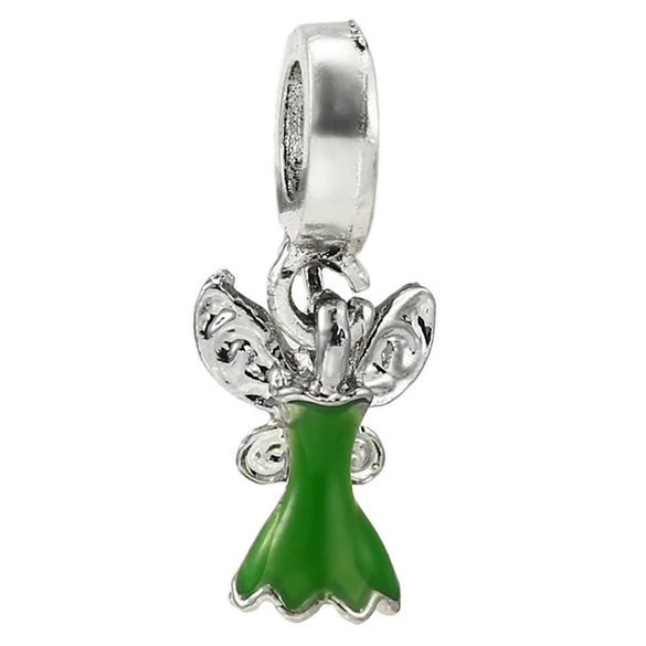 Jewelry Metal Cartoon Princess Skirt Beaded Pendant Totem Electroplated Diy Bracelet Beads Accessories