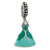 Jewelry Metal Cartoon Princess Skirt Beaded Pendant Totem Electroplated Diy Bracelet Beads Accessories