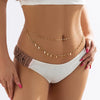 Jewelry Metal Chain Body Chain Waist Chain Sequins Stacked Love Claw Tassel Rhinestone Multiple Circles Lobster Clasp