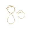 Jewelry Metal Cold Style Geometric Women's Multilayer Sequin Thin Chain Bracelet Set Electroplated