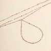 Jewelry Metal Cold Style Geometric Women's Multilayer Sequin Thin Chain Bracelet Set Electroplated