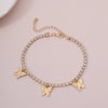 Jewelry Metal Copper Butterfly Claw Chain Simple Single Layer Retro Clavicle Necklace For Women