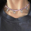 Jewelry Metal Copper Butterfly Claw Chain Simple Single Layer Retro Clavicle Necklace For Women