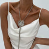 Jewelry Metal Copper Chain Imitation Pearls Geometric Highend Electroplating Clavicle Chain