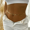 Jewelry Metal Double Layer Snake Bone Chain Body Chain With Cross Tassel For Women