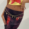 Jewelry Metal Doublelayer Body Chain With Star Sun Pendant Iron Chain Alloy Fashion Style