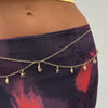 Jewelry Metal Doublelayer Body Chain With Star Sun Pendant Iron Chain Alloy Fashion Style