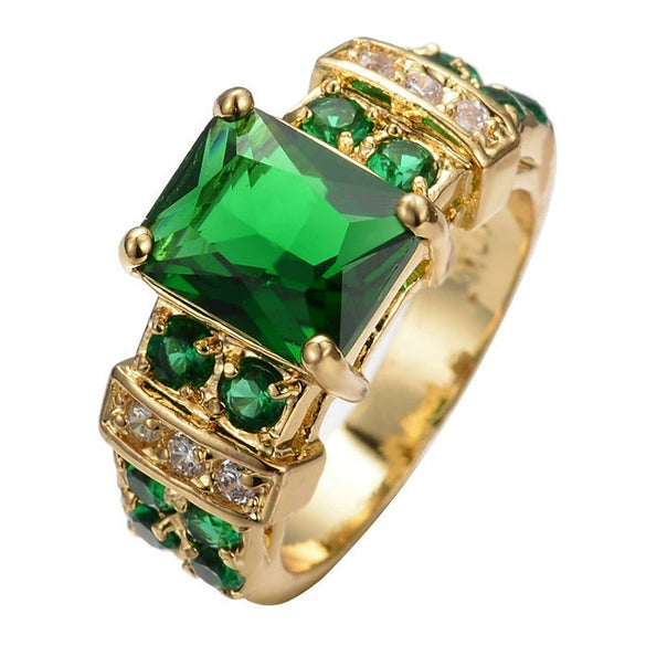 Jewelry Metal Electroplated Geometric Square Zircons Inlaid Fashionable Trendy Exquisite