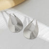 Jewelry Metal Exaggerated Retro Geometric Arc Stripe Earrings Electroplated For Women