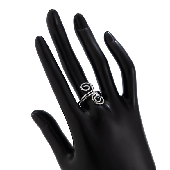 Jewelry Metal Geometric Coil Open Ring Bracelet For Women With Electroplating