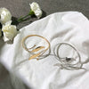 Jewelry Metal Geometric Exaggerated Open Arm Ring Bracelet Electroplated For Women