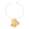 Jewelry Metal Geometric Pendant Necklace Electroplated For Women