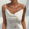 Jewelry Metal Geometric Snake Bone Clavicle Chain Necklace Electroplated Simple Style