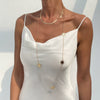 Jewelry Metal Geometric Snake Bone Clavicle Chain Necklace Electroplated Simple Style