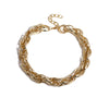 Jewelry Metal Geometric Twist Chain Aluminum Pendant Electroplating Old Money Style Necklace For Women