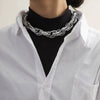 Jewelry Metal Geometric Twist Chain Aluminum Pendant Electroplating Old Money Style Necklace For Women