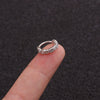 Jewelry Metal Geometric Zircon Inlaid Nose Ring For Women