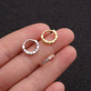 Jewelry Metal Geometric Zircon Inlaid Nose Ring For Women