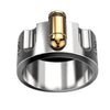 Jewelry Metal Goldplated Geometric Bullet Ring Electroplated For Women And Unisex