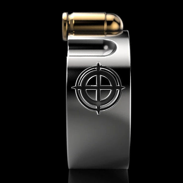 Jewelry Metal Goldplated Geometric Bullet Ring Electroplated For Women And Unisex