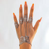 Jewelry Metal Gothic Style Ghost Finger Bracelet With The Crown Flowers Geometric Patterns Electroplated For Women