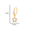Jewelry Metal Heart Shape Electroplating Pendant Earrings Nose Ring For Women