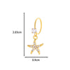 Jewelry Metal Heart Shape Electroplating Pendant Earrings Nose Ring For Women