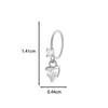 Jewelry Metal Heart Shape Electroplating Pendant Earrings Nose Ring For Women