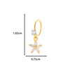 Jewelry Metal Heart Shape Electroplating Pendant Earrings Nose Ring For Women