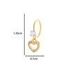 Jewelry Metal Heart Shape Electroplating Pendant Earrings Nose Ring For Women