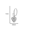 Jewelry Metal Heart Shape Electroplating Pendant Earrings Nose Ring For Women