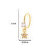 Jewelry Metal Heart Shape Electroplating Pendant Earrings Nose Ring For Women