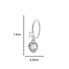 Jewelry Metal Heart Shape Electroplating Pendant Earrings Nose Ring For Women