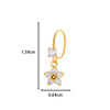 Jewelry Metal Heart Shape Electroplating Pendant Earrings Nose Ring For Women