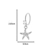Jewelry Metal Heart Shape Electroplating Pendant Earrings Nose Ring For Women