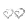 Jewelry Metal Heart Shape Geometric Electroplating Women's Earrings