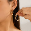 Jewelry Metal Heart Shape Geometric Electroplating Women's Earrings
