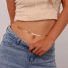 Jewelry Metal Hiphop Doublelayer Flat Snake Bone Chain Waist Chain Body Chain For Women